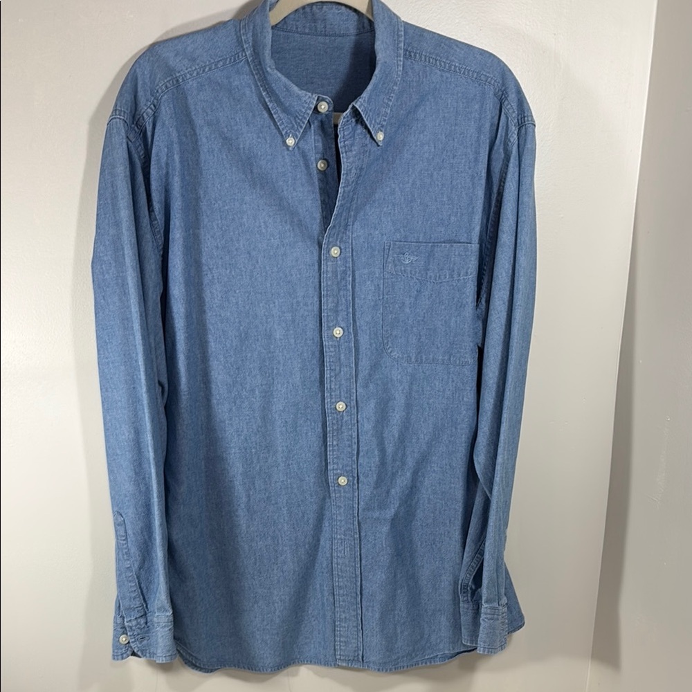 Men's Dockers Blue Denim Shirt